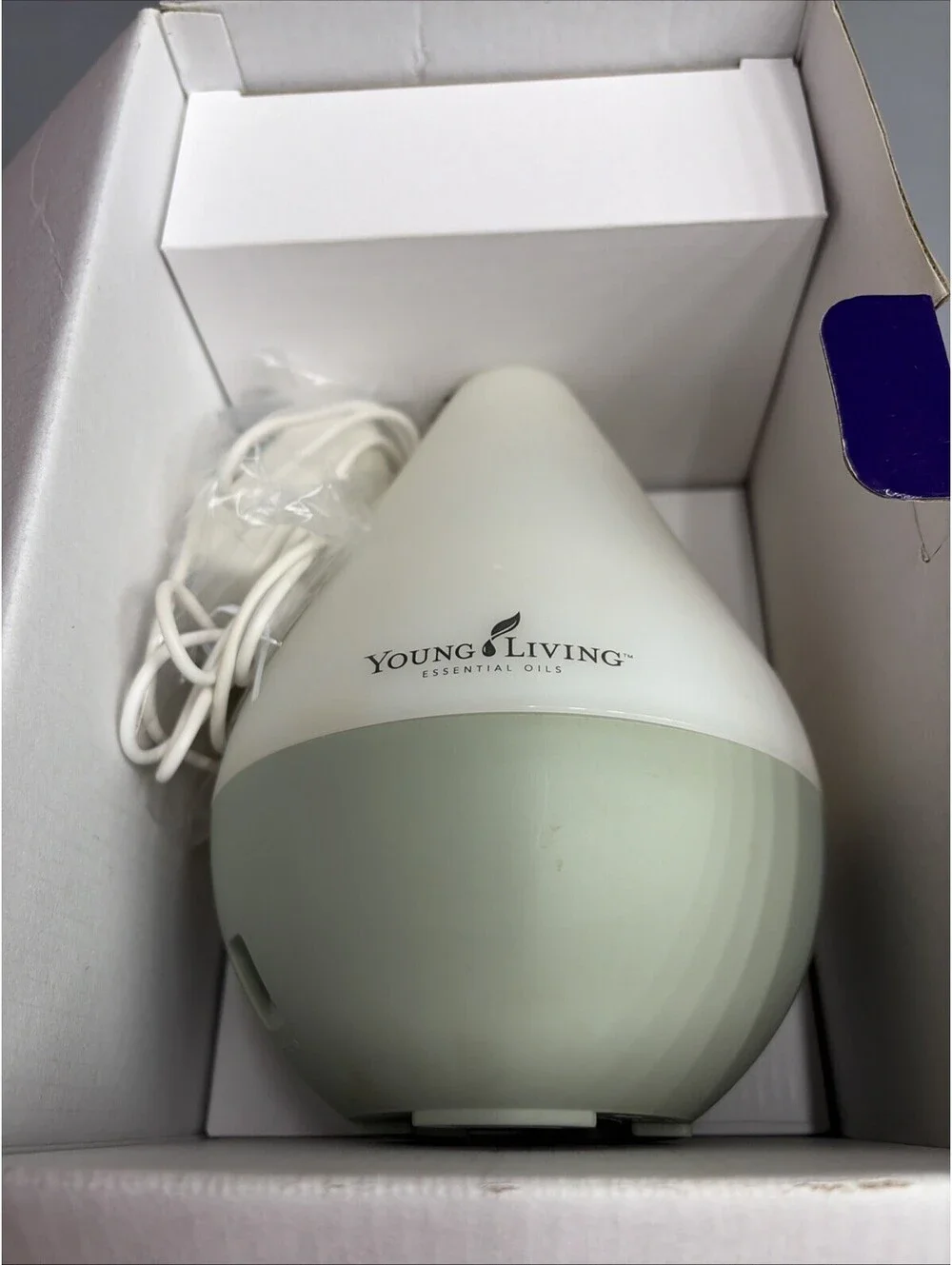 Young Living DEWDROP Essential Oil Ultrasonic Home Diffuser in Box Dew Drop